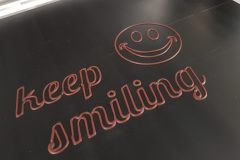 keep smiling drawn of chocolate with the CHOCOFORMER