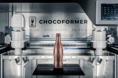 bottle made of chocolate